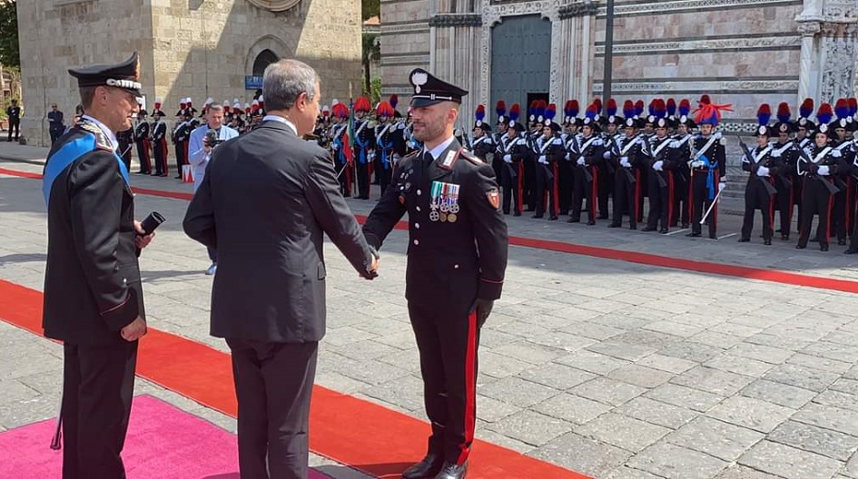 Il brigadiere Lo Verde riceve il riconoscimento