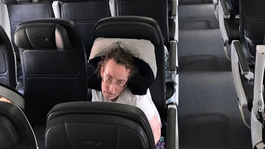 Victoria Brignell, la passeggera disabile.