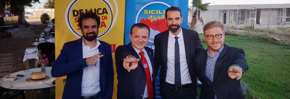 Cateno De Luca, Dino Giarrusso, Ismaele La Vardera, Basile