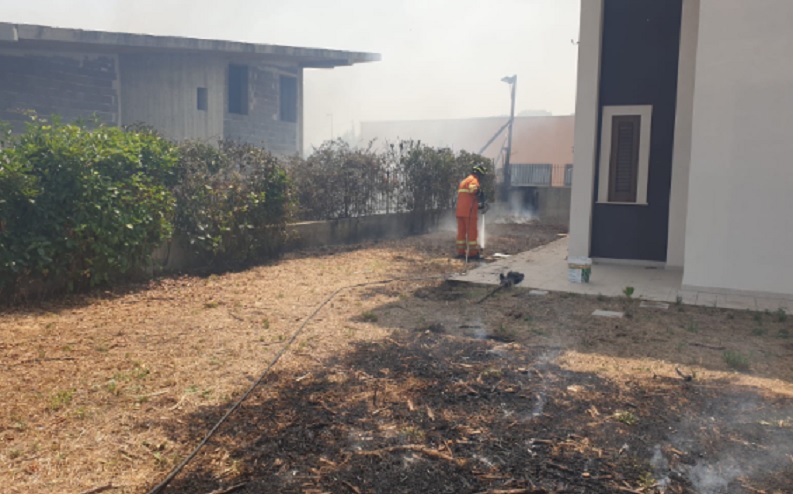 Incendio alla Pizzuta