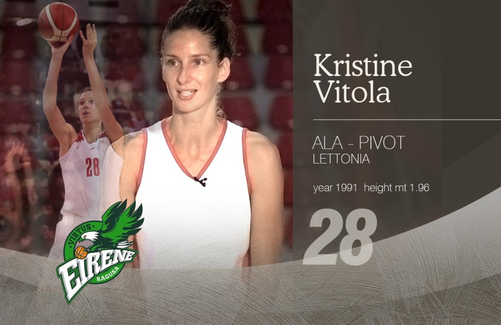 Kristine Vitola, nuovo arrivo alla virtus eirene ragusa