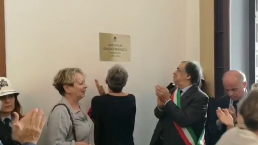 Palermo ricorda la compianta giornalista Giulia Randazzo con una targa