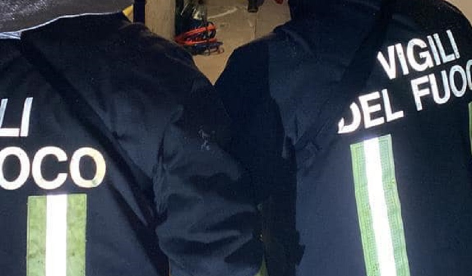 incendio nel seminterrato di un condominio