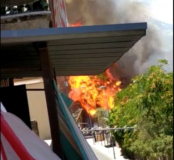 Incendio in via Perpignano, Palermo