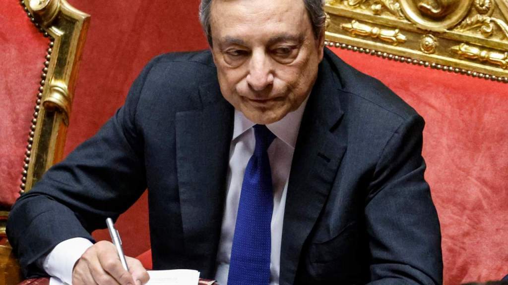 Il presidente del Consiglio dei Ministri Mario Draghi.