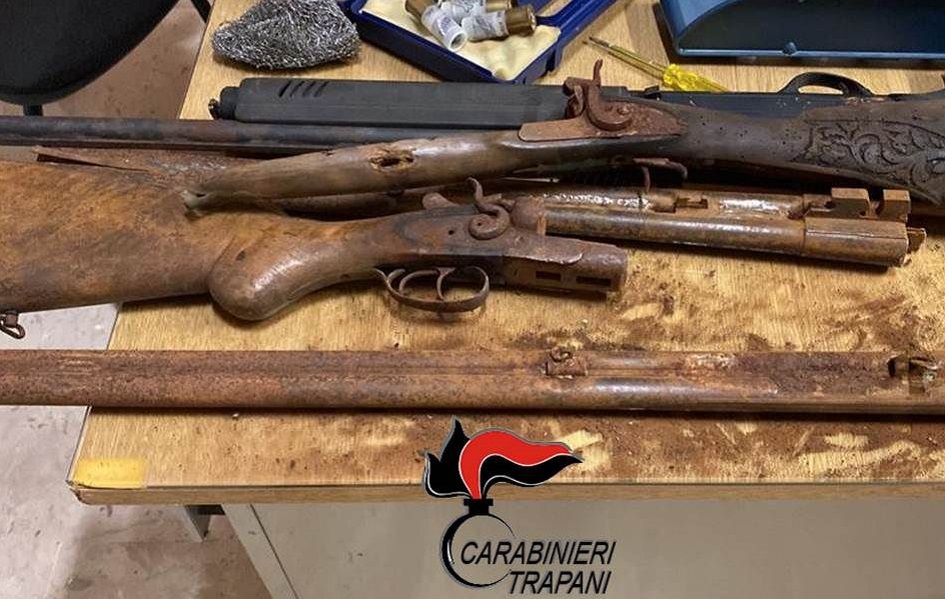 Un arresto per i fucili detenuti illegalmente