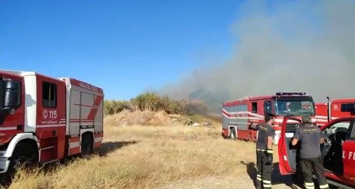 Incendio in via Messina Marine, Palermo