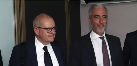 Giovanni Gardini e Dario Mirri, rispettivamente direttore generale e presidente del Palermo