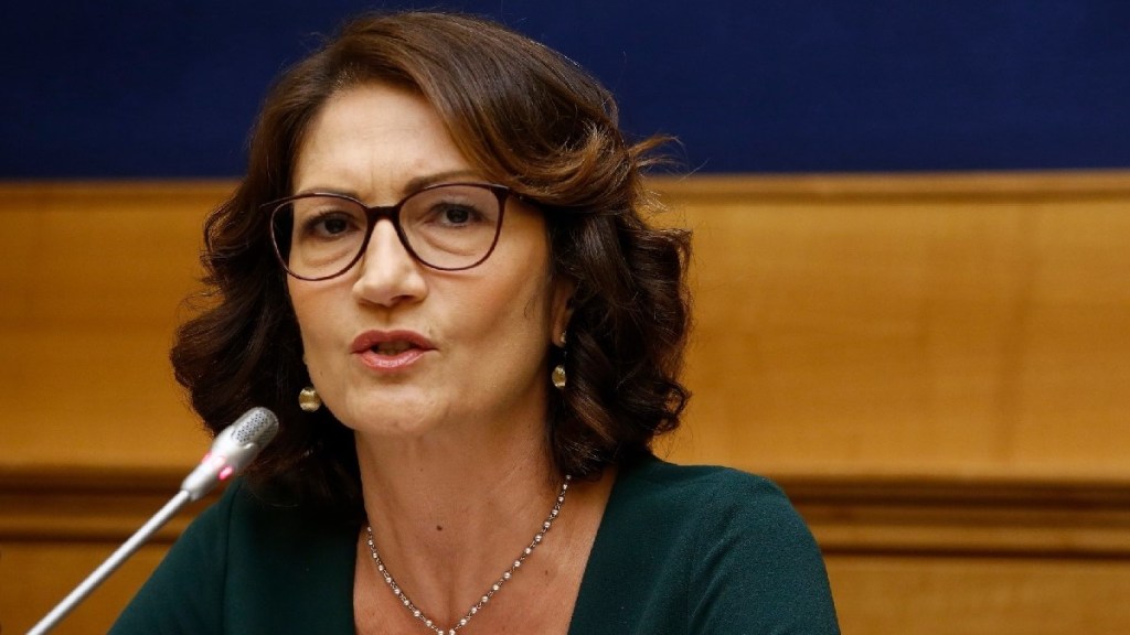 Mariastella Gelmini, ministra del Governo Draghi che ha lasciato Forza Italia.
