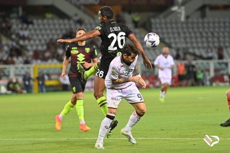 Matteo Brunori in azione in Torino-Palermo di Coppa Italia 2022-2023