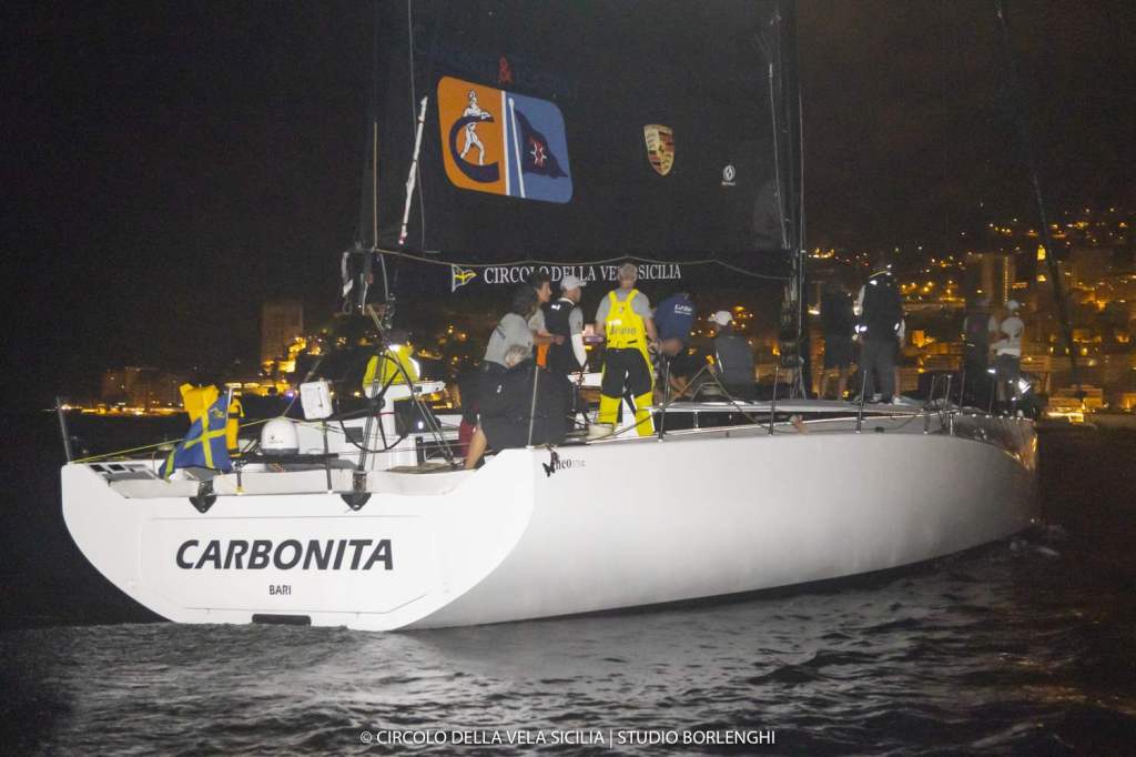 Carbonita, terza al traguardo in tempo reale alla Palermo-Montecarlo 2022