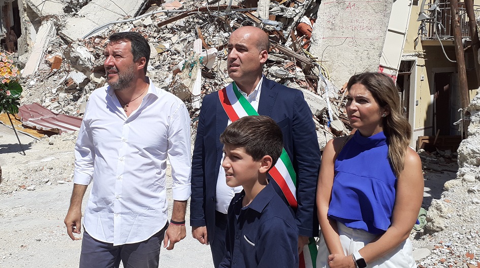 Matteo Salvini a Ravanusa
