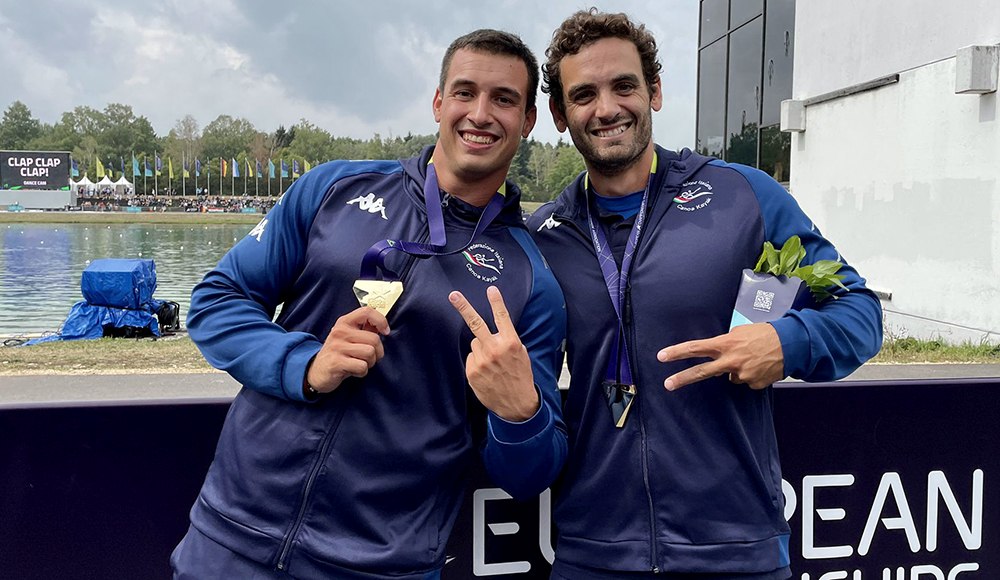 Andrea Di Liberto e Manfredi Rizza, campioni europei nella canoa K2 200