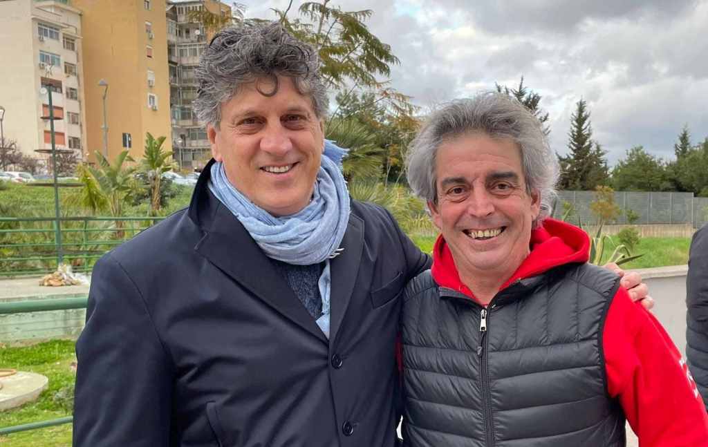 Antonio Coglitore e Paolo Malara, presidente e allenatore della Waterpolo Palermo