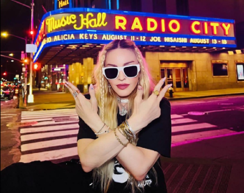 La star americana Madonna