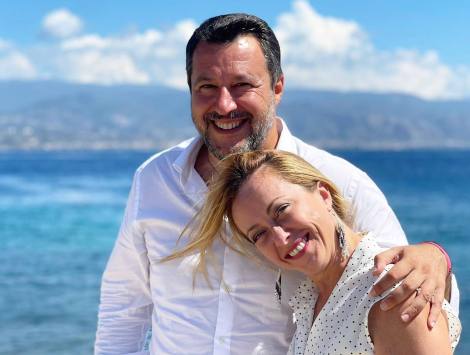 Matteo Salvini e Giorgia Meloni si sono incontrati a Messina