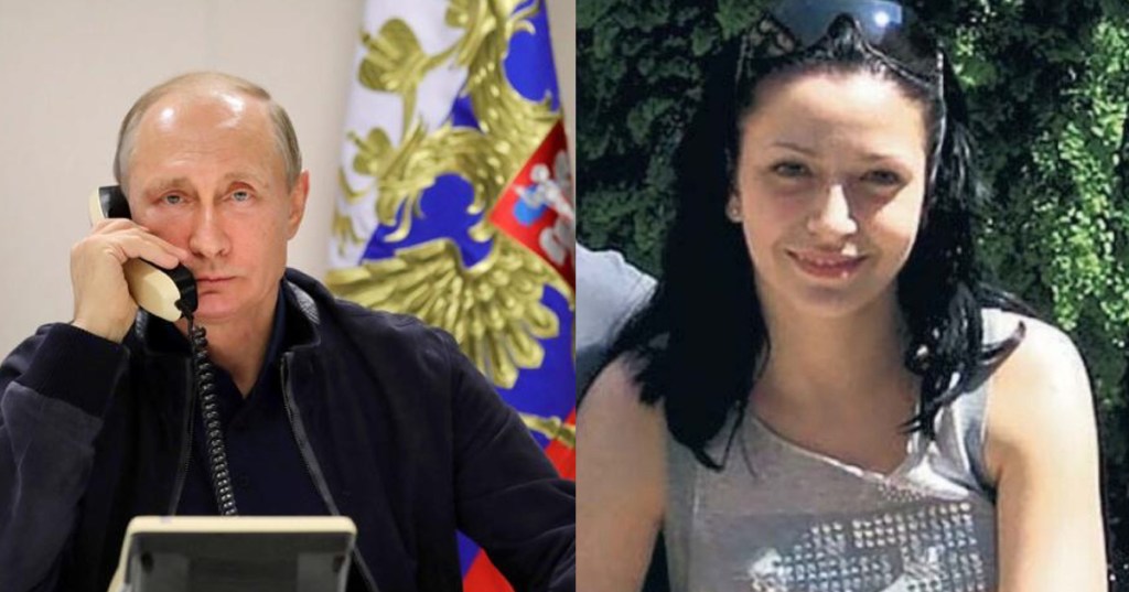 Maria Adela Kuhfeldt Rivera e Vladimir Putin.