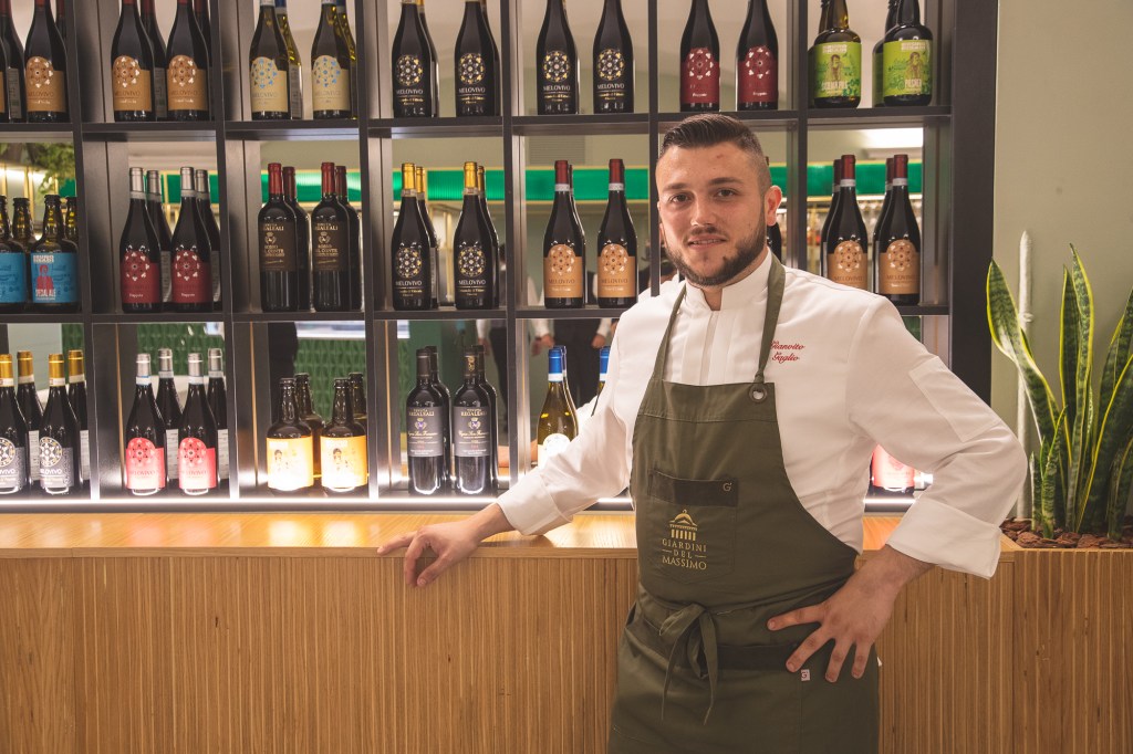 Lo chef Gianvito Gaglio ai Giardini del Massimo per le cene stellate