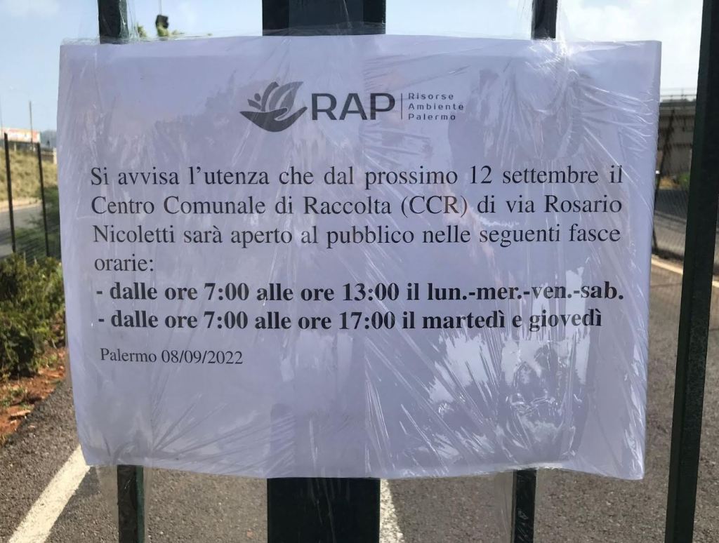 CCR via Nicoletti, nuovi orari