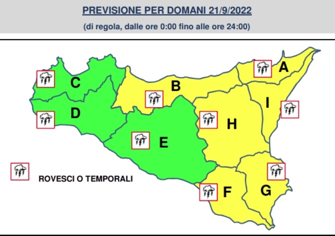 Il Maltempo Torna In Sicilia Allerta Gialla In Sei Province Per 