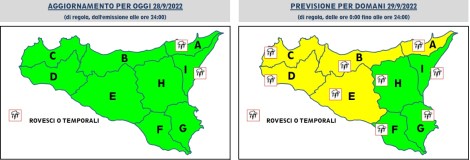 allerta meteo gialla in sicilia 