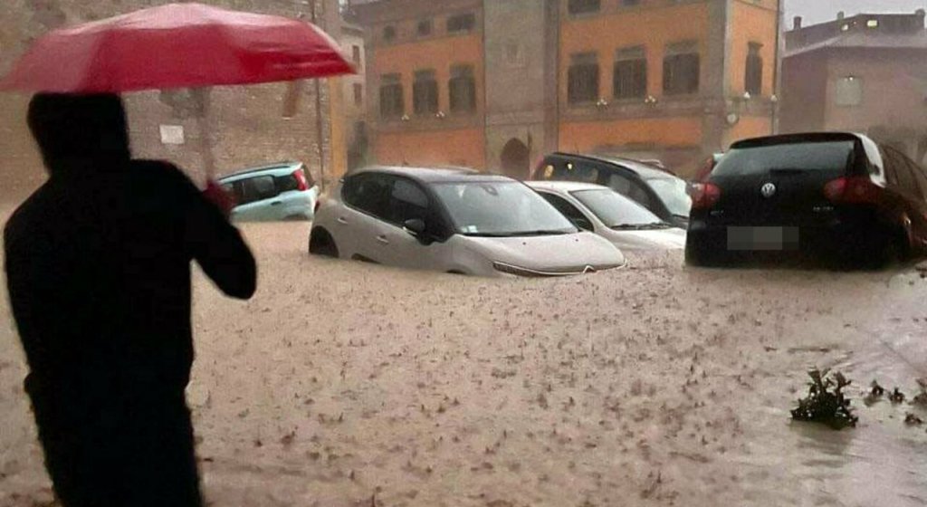 Alluvione nelle Marche.
