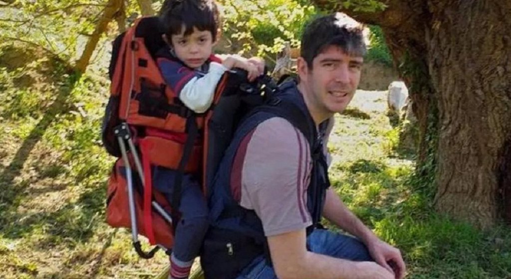 Mattia Luconi e il padre.