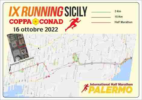 Percorso Palermo International Half Marathon 2022