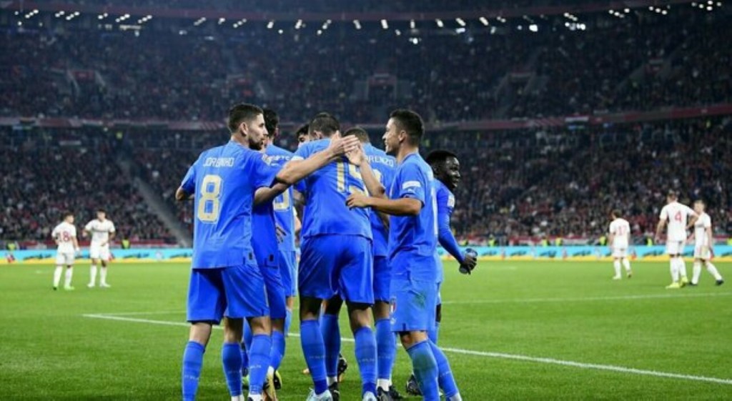 Ungheria-Italia, gli Azzurri festeggiano