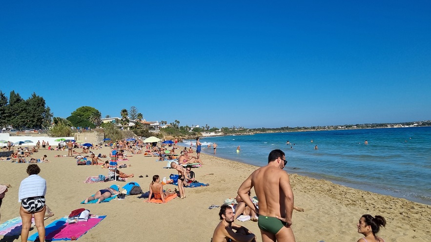 La spiaggia dell'Arenella, a Siracusa