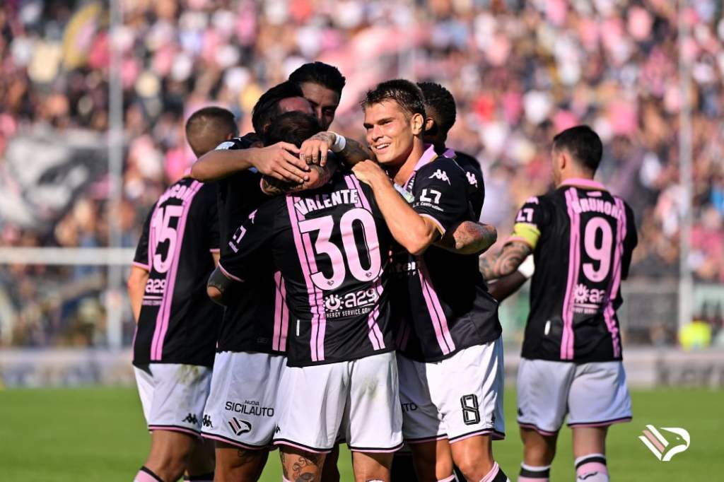 Esultanza Palermo a Modena