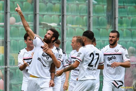 Festeggiamenti dopo un gol per il Palermo in serie D, 2019-2020