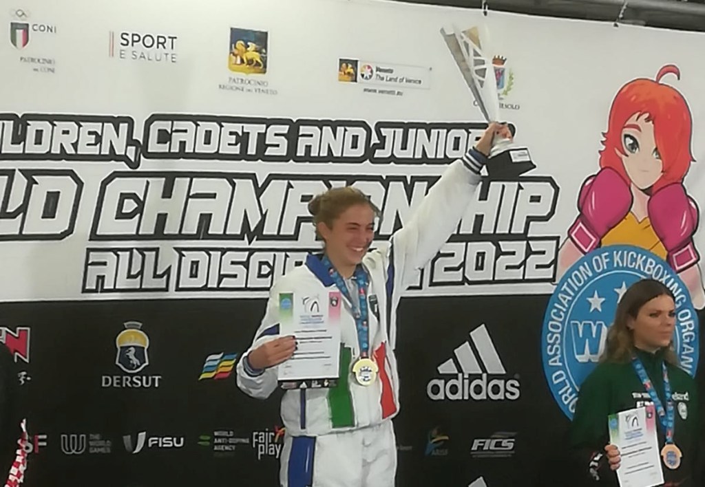 Silvia Gristina, campionessa del Mondo Kickboxing 2022