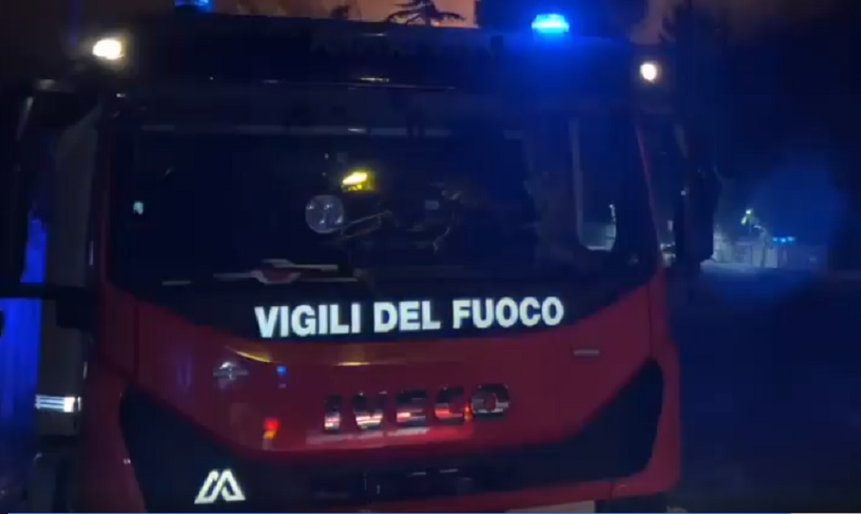 Fuoco in un vallone a Gratteri