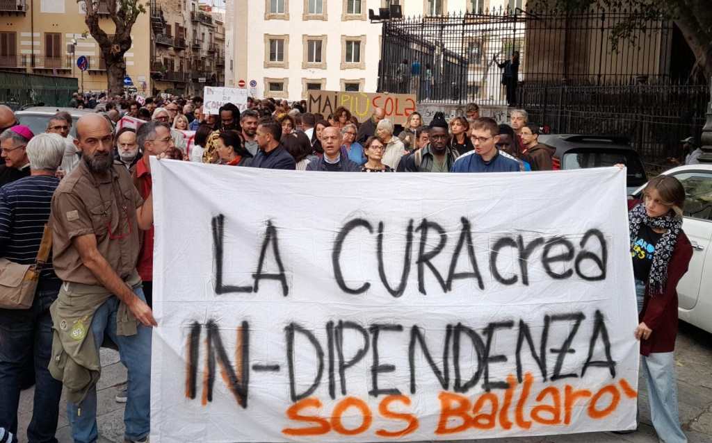 Manifestazione contro lo spaccio di droga, Sos Ballarò, Palermo