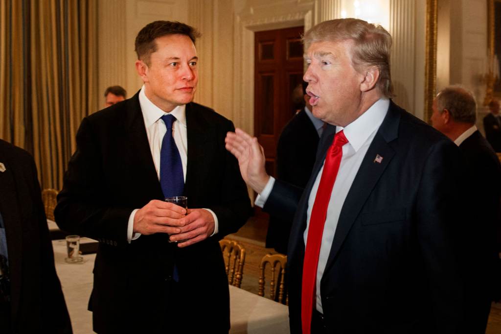 Elon Musk e Donald Trump.