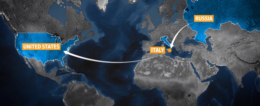 Il percorso del greggio della Russia