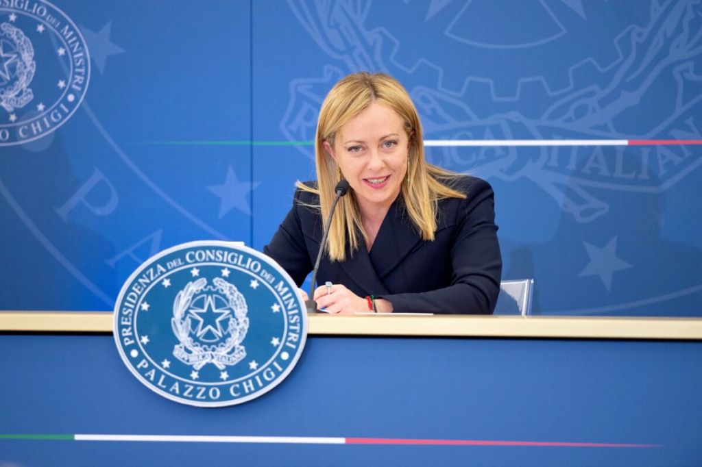 Giorgia Meloni, presidente del Consiglio dei Ministri.