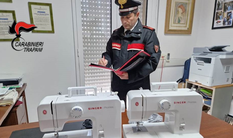 Due denunce per il furto delle macchine da cucire alla diocesi di Mazara del Vallo