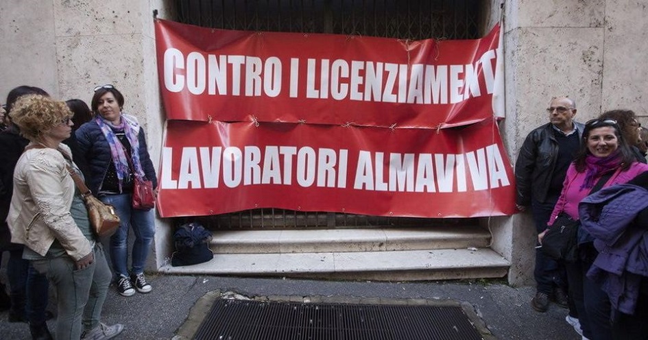 Il 31 dicembre 2022 ultimo giorno di lavoro per i lavoratori di Almaviva contact