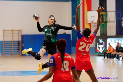 Savica Mrkikj dell'Handball Erice, protagonista della vittoria sul Padova con 11 reti