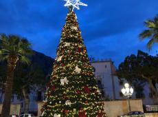 Si accende l’albero di Natale a Cinisi, fra ecologia e innovazione