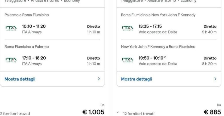 Preventivi per le tratte aeree