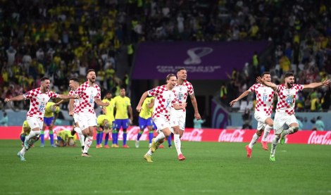 La Croazia festeggia la qualificazione alle semifinali dei Mondiali di Qatar 2022 
