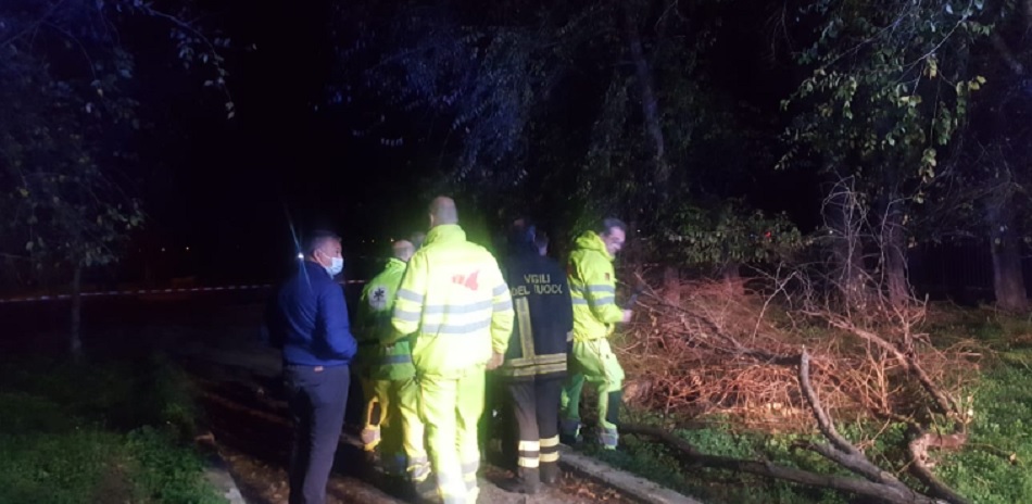 La zona in cui è stato trovato il corpo carbonizzato della donna