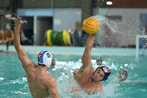 Hooper del Telimar in azione nel derby con la Nuoto Catania, serie A1 2022-2023