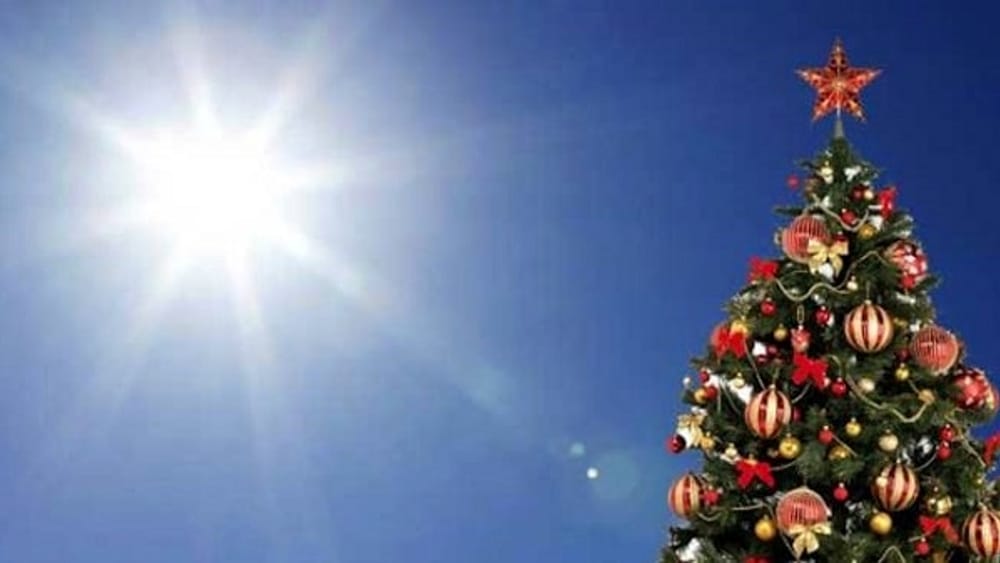 Natale con il sole, innalzamento delle temperature
