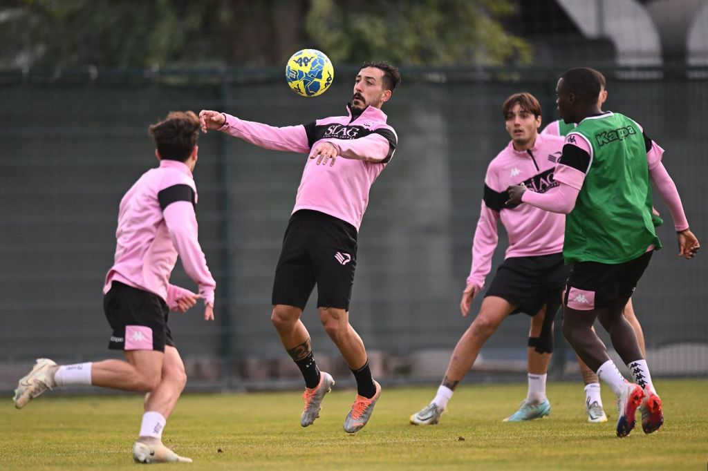 Francesco Di Mariano impegnato nel ritiro del Palermo a Roma in vista della ripresa del campionato, serie B 2022-2023