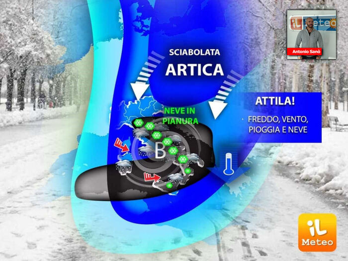 Maltempo non molla l'Italia, pioggia e neve anche a bassa quota