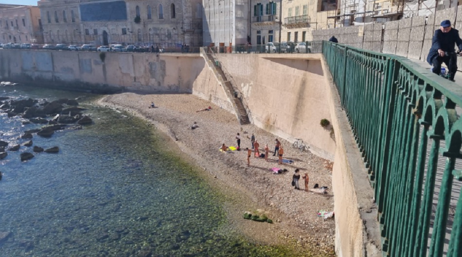 La spiaggia di Calarossa, a Siracusa